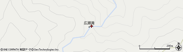 広瀬滝周辺の地図