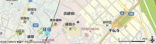 富山県魚津市浜経田周辺の地図