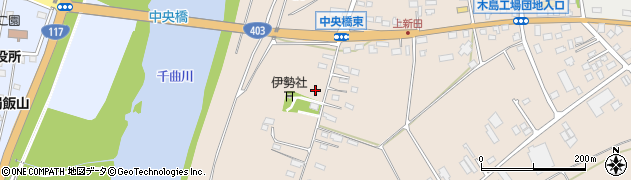 長野県飯山市木島（上新田）周辺の地図