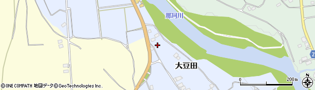 栃木県大田原市大豆田180周辺の地図
