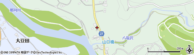 栃木県大田原市八塩165周辺の地図