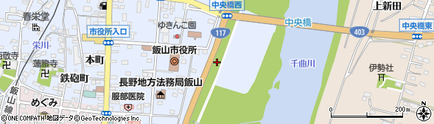 飯山バイパス周辺の地図