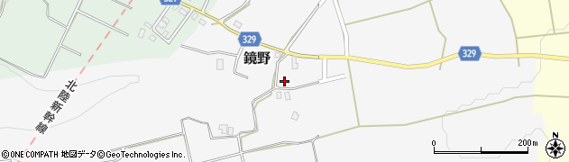 富山県黒部市鏡野周辺の地図