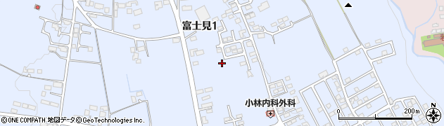 栃木県大田原市富士見1丁目周辺の地図