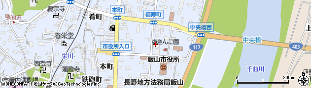 ＪＡながの飯山周辺の地図