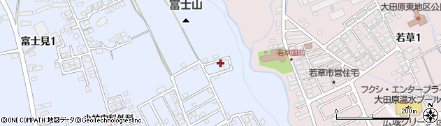 栃木県大田原市富士見1丁目3854周辺の地図