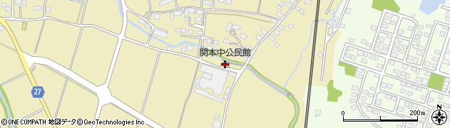 関本中公民館周辺の地図