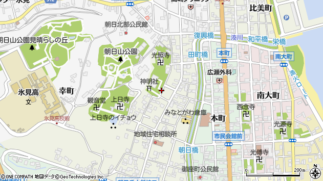 〒935-0022 富山県氷見市朝日本町の地図