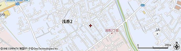 栃木県大田原市浅香2丁目3574周辺の地図