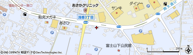 栃木県大田原市富士見1丁目1791周辺の地図