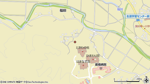 〒319-1722 茨城県北茨城市関本町福田の地図