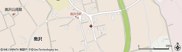 栃木県大田原市奥沢189周辺の地図