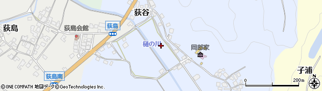 石川県羽咋郡宝達志水町荻谷竹周辺の地図
