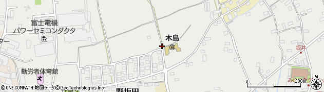 長野県飯山市野坂田周辺の地図