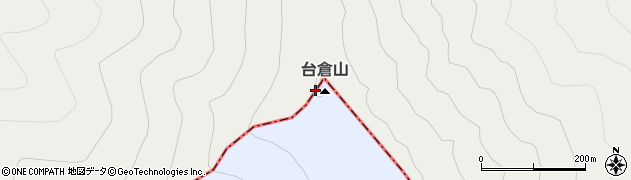 台倉山周辺の地図