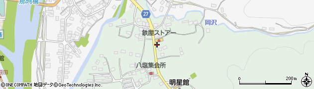 栃木県大田原市八塩413周辺の地図