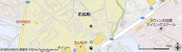 栃木県大田原市若松町502周辺の地図