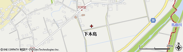 長野県飯山市下木島周辺の地図