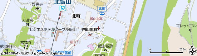 長野県飯山市飯山北町周辺の地図