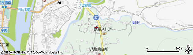 栃木県大田原市八塩362周辺の地図