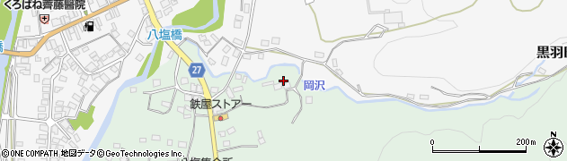 栃木県大田原市八塩434周辺の地図