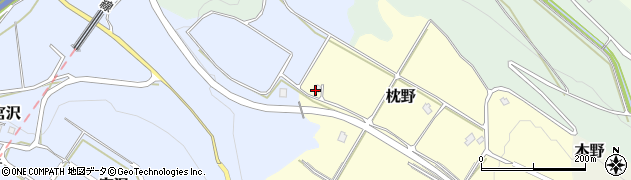 富山県黒部市枕野27周辺の地図