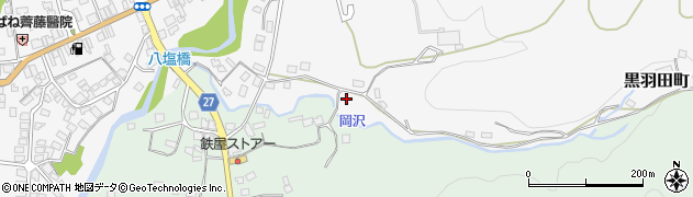 栃木県大田原市黒羽田町198周辺の地図
