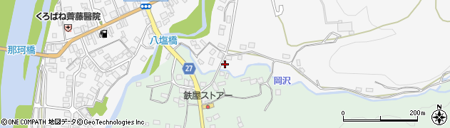 栃木県大田原市黒羽田町120周辺の地図