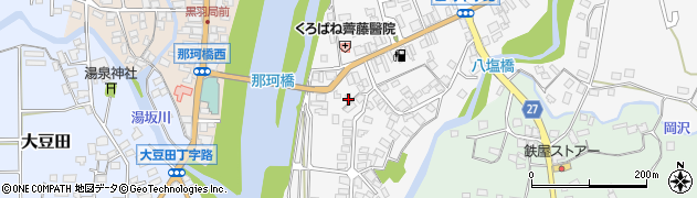 栃木県大田原市黒羽田町603周辺の地図
