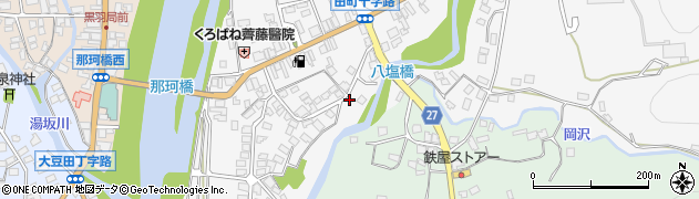 栃木県大田原市黒羽田町95周辺の地図