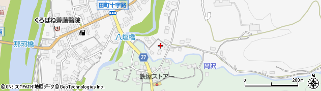 栃木県大田原市黒羽田町122周辺の地図
