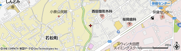 栃木県大田原市若松町684周辺の地図