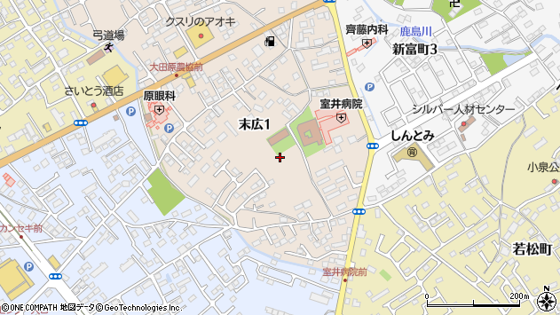 〒324-0042 栃木県大田原市末広の地図