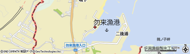 福島県いわき市勿来町九面（二後浦）周辺の地図
