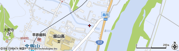 皿川橋周辺の地図