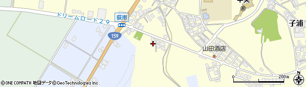 石川県羽咋郡宝達志水町荻市ヲ周辺の地図