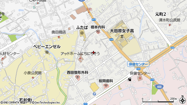 〒324-0053 栃木県大田原市元町の地図