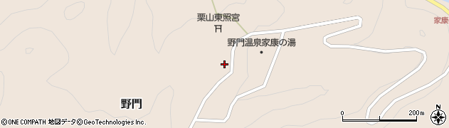 栃木県日光市野門222周辺の地図