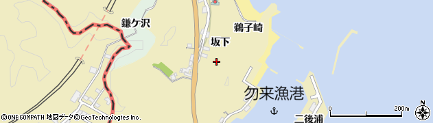 福島県いわき市勿来町九面（坂下）周辺の地図