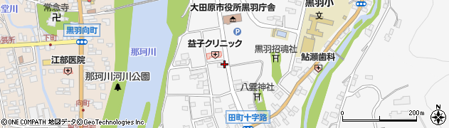 栃木県大田原市黒羽田町822周辺の地図