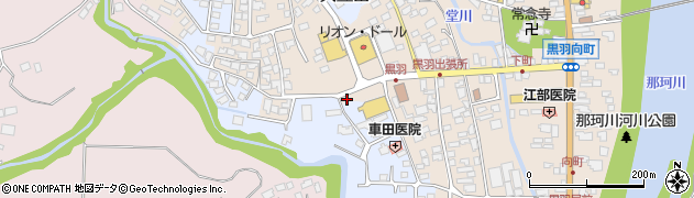 栃木県大田原市黒羽向町447周辺の地図