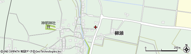 石川県羽咋郡宝達志水町柳瀬周辺の地図