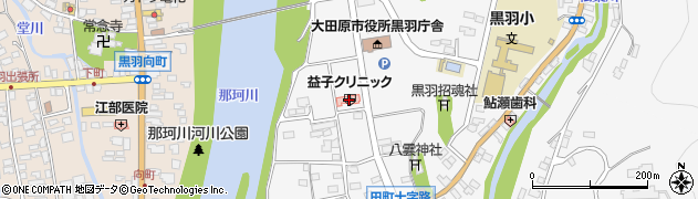 栃木県大田原市黒羽田町827周辺の地図