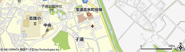 石川県宝達志水町（羽咋郡）子浦（そ）周辺の地図