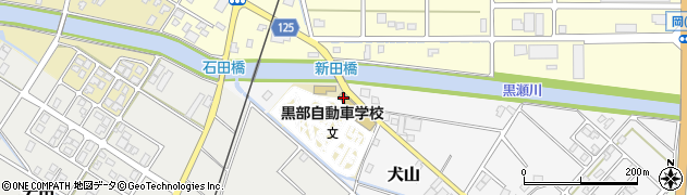 富山県自動車学園黒部自動車学校周辺の地図