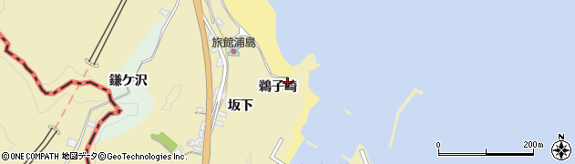 福島県いわき市勿来町九面（鵜子崎）周辺の地図
