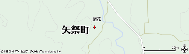 福島県矢祭町（東白川郡）宝坂（諸花）周辺の地図