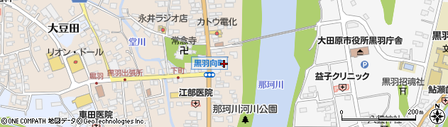 栃木県大田原市黒羽向町81周辺の地図