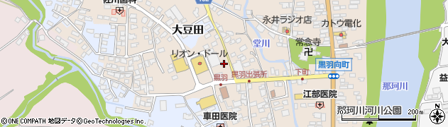 栃木県大田原市黒羽向町453-10周辺の地図