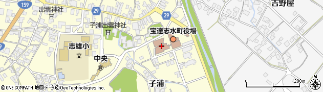 宝達志水町役場　住民課周辺の地図